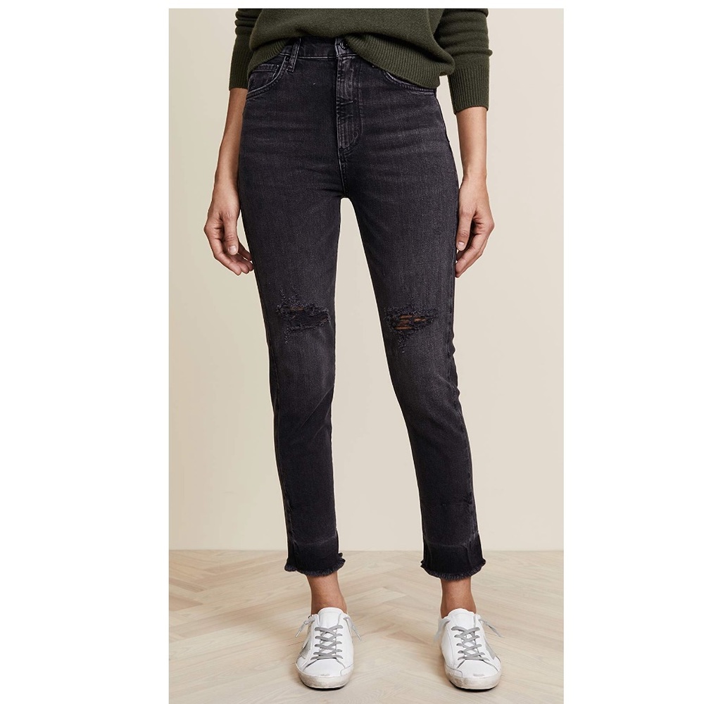 AGOLDE Ruby High Straight Crop Jeans